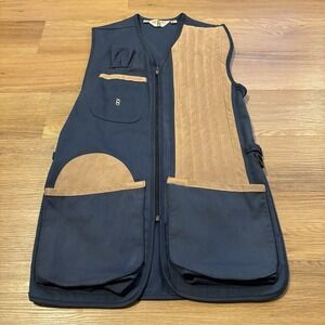 Vintage Bob Allen Padded Shooting Vest Men's Small Mesh Made in USA Full Zip
